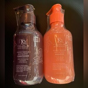Perfect Rescue Revitalizing Shampoo and Conditioner Set - Orange and Brown